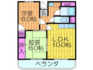 サウスエステ－トの物件間取画像